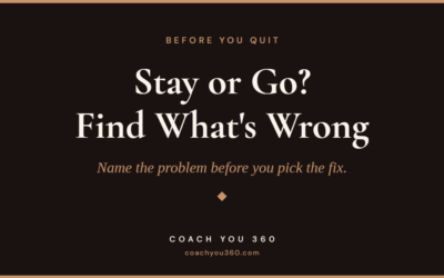 Should I Stay in My Job or Change Careers?
